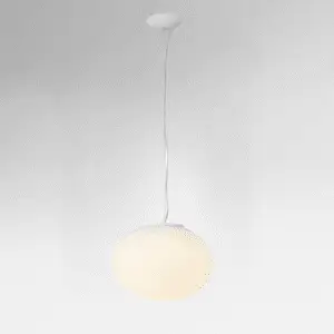 זכוכית אופל תליה 37 - לבן