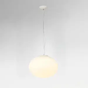 זכוכית אופל תליה 45 - לבן